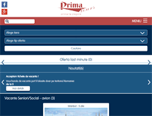 Tablet Screenshot of primatours.ro